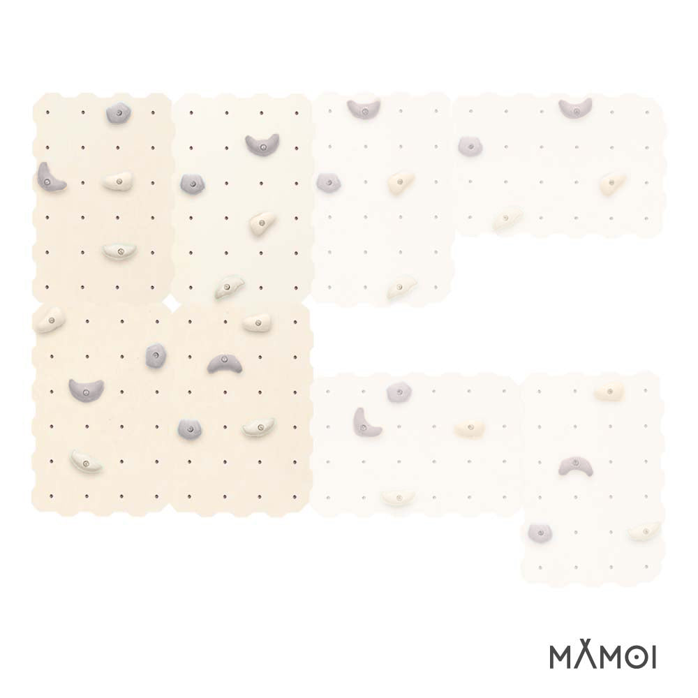 MAMOI® Kletterwand für kinderzimmer, Klettergerüst und spielgeräte indoor, Klettern mit Klettergriffe für kinder, Klettersteine, Kletterturm mit Griffe, Klettergriffe, Montagesatz-4