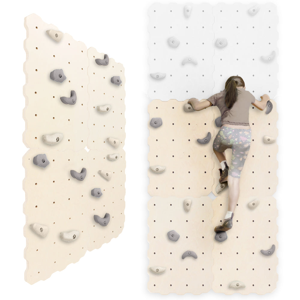 MAMOI® Kletterwand für kinderzimmer, Klettergerüst und spielgeräte indoor, Klettern mit Klettergriffe für kinder, Klettersteine, Kletterturm mit Griffe, Klettergriffe, Montagesatz-0