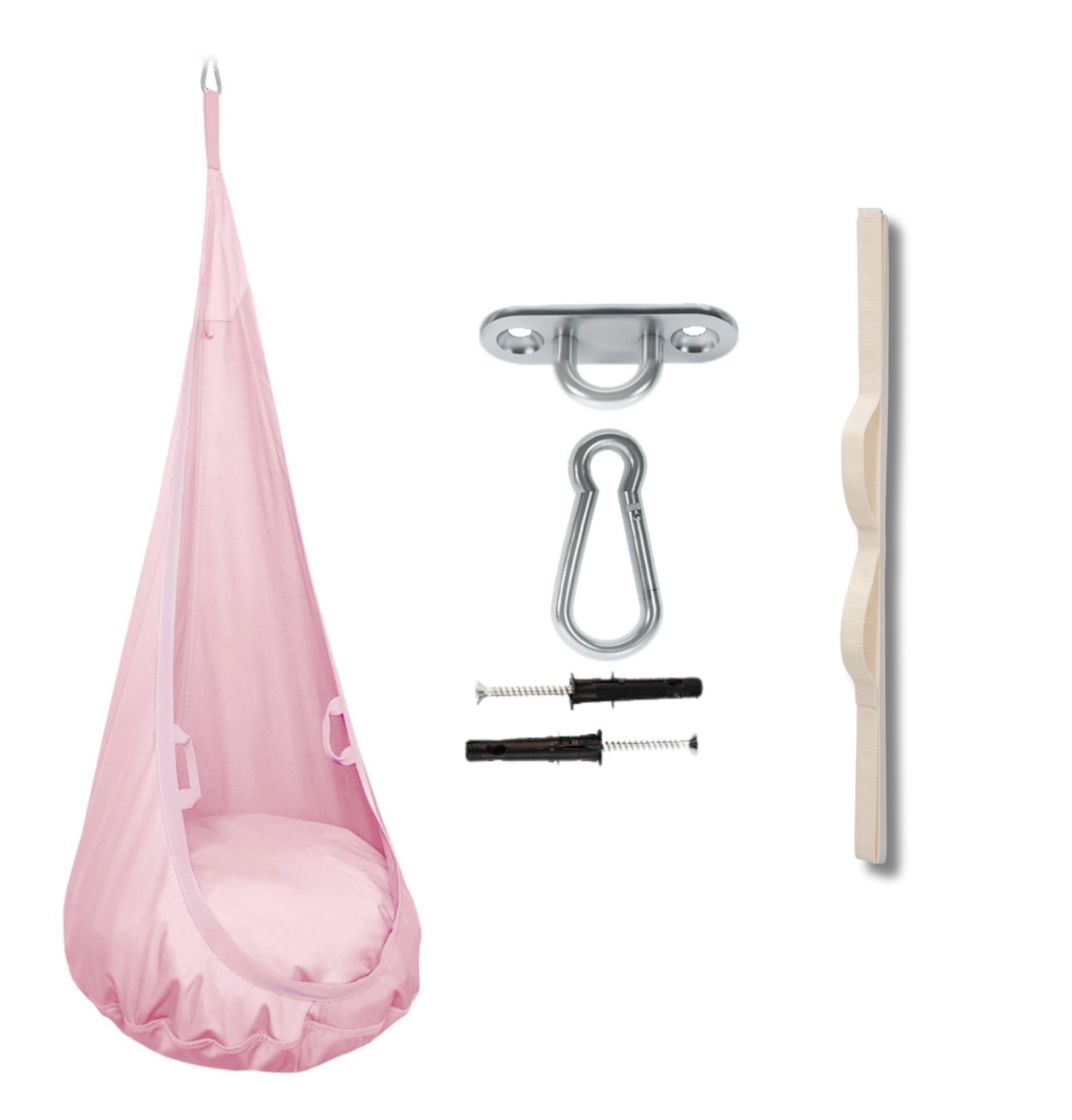 MAMOI® Hängesessel für kinder, Schaukel für kinderzimmer, Hängehöhle, Hängeschaukel, Sensory swing, Schaukeltuch indoor, Hängesack, Tuchschaukel, Babyschaukel, Hängetuch-0