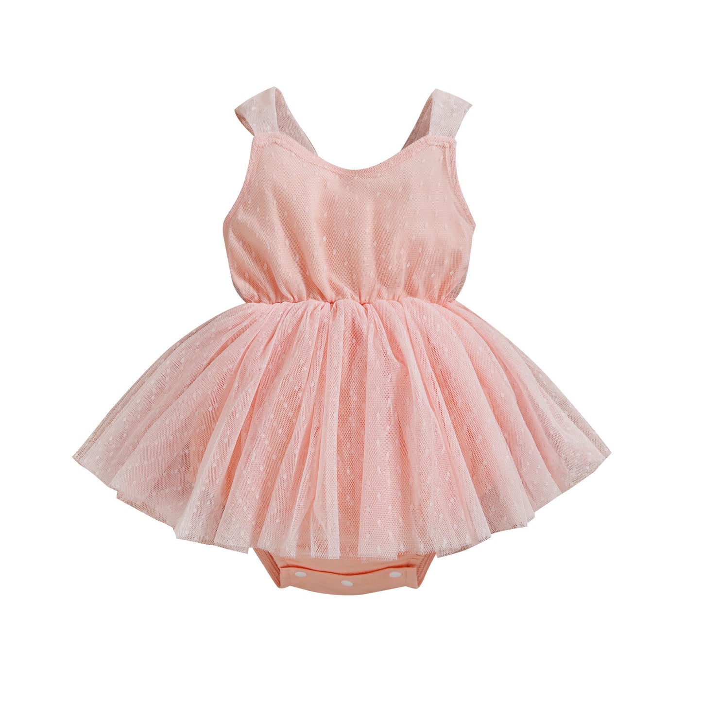 Baby mesh halter skirt bow ha dress