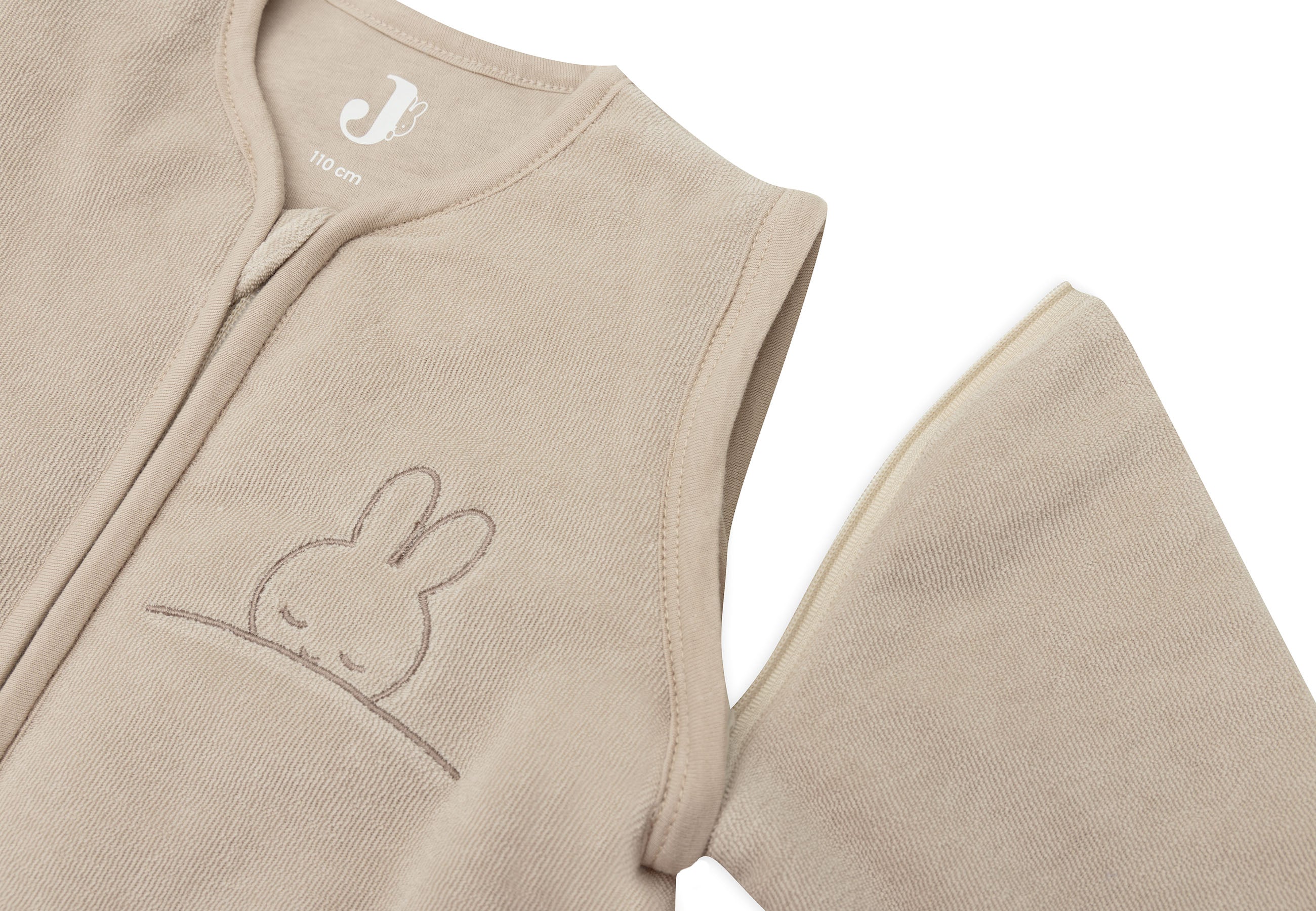 Baby Schlafsack mit Abnehmbaren Ärmel - Sleepy Miffy Terry - Nougat