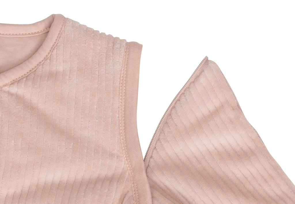 Baby Schlafsack mit Abnehmbaren Ärmeln Rund  - Rib