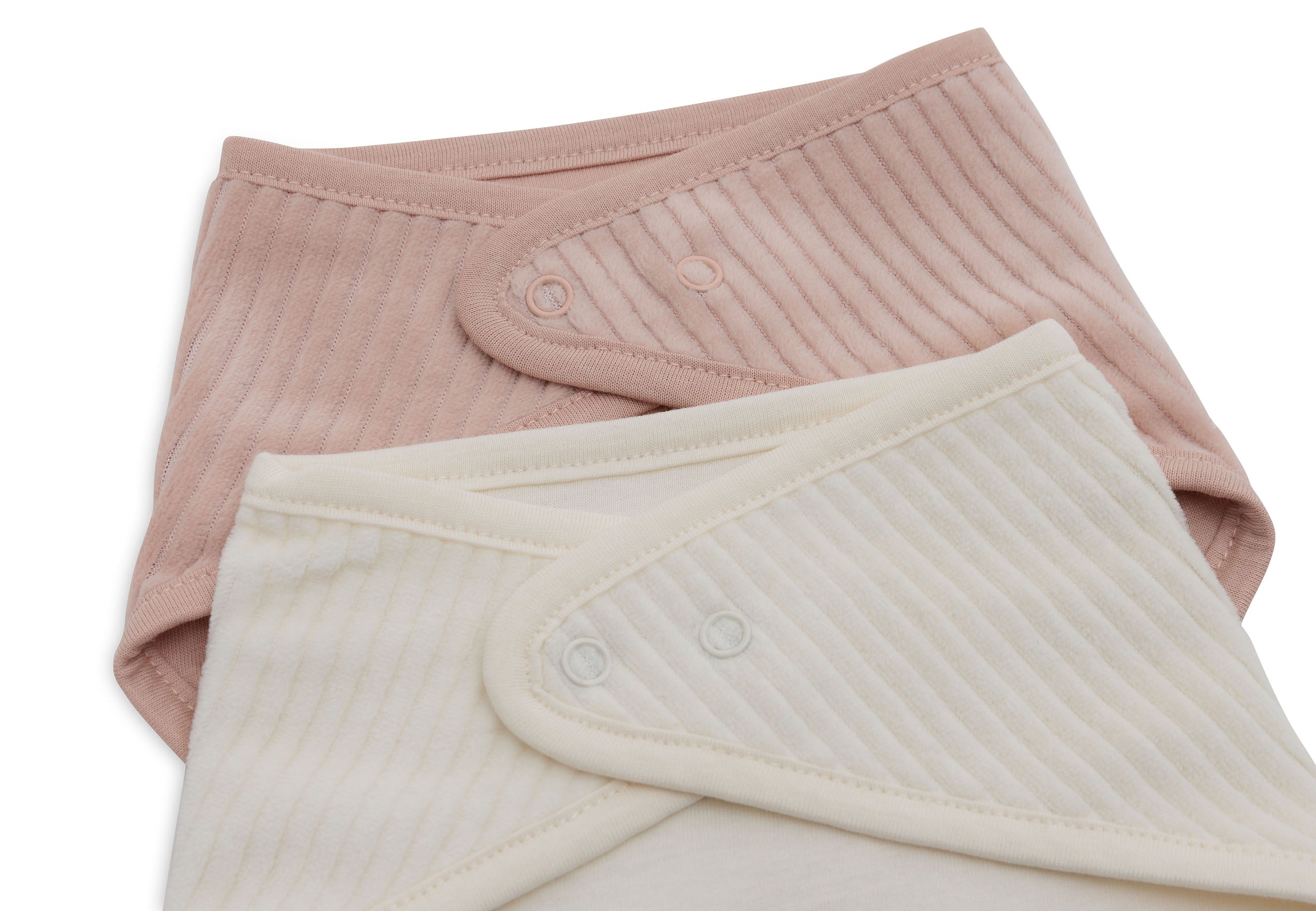 Lätzchen Bandana Velvet Rib - Wild Rose/Ivory - 2 Stück