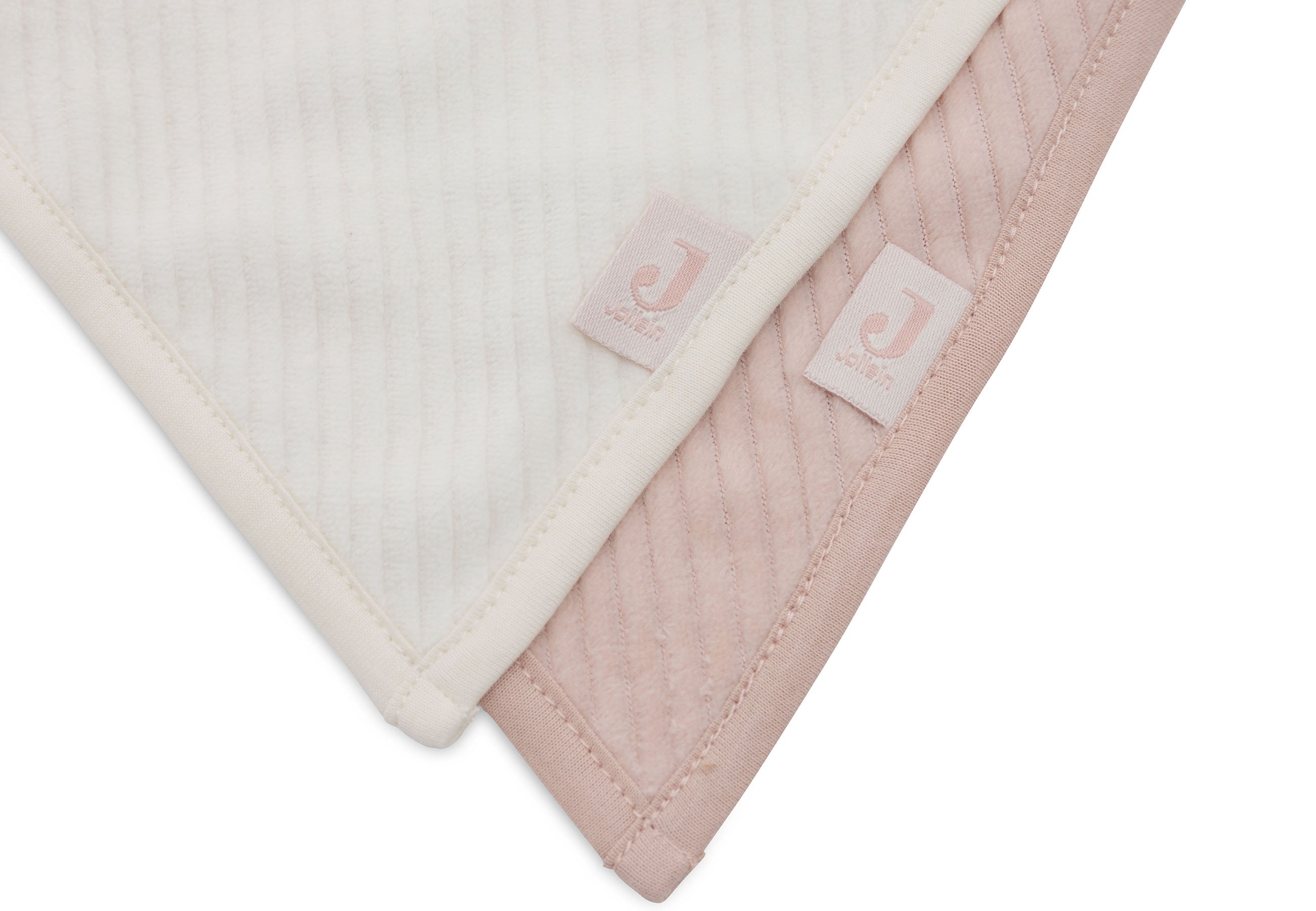 Lätzchen Bandana Velvet Rib - Wild Rose/Ivory - 2 Stück