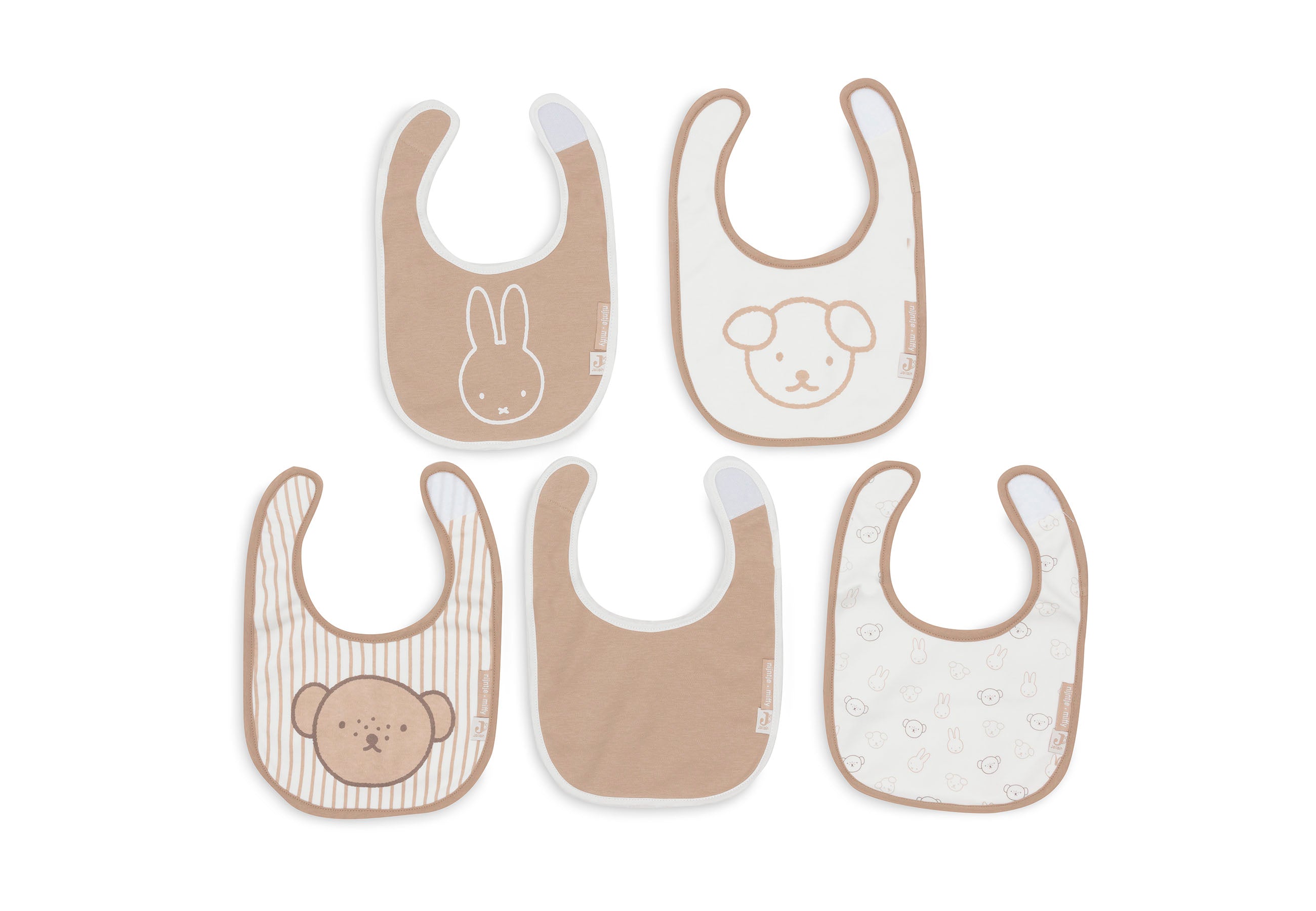 Lätzchen Jersey Wasserdicht Miffy Heads - 5 Stück