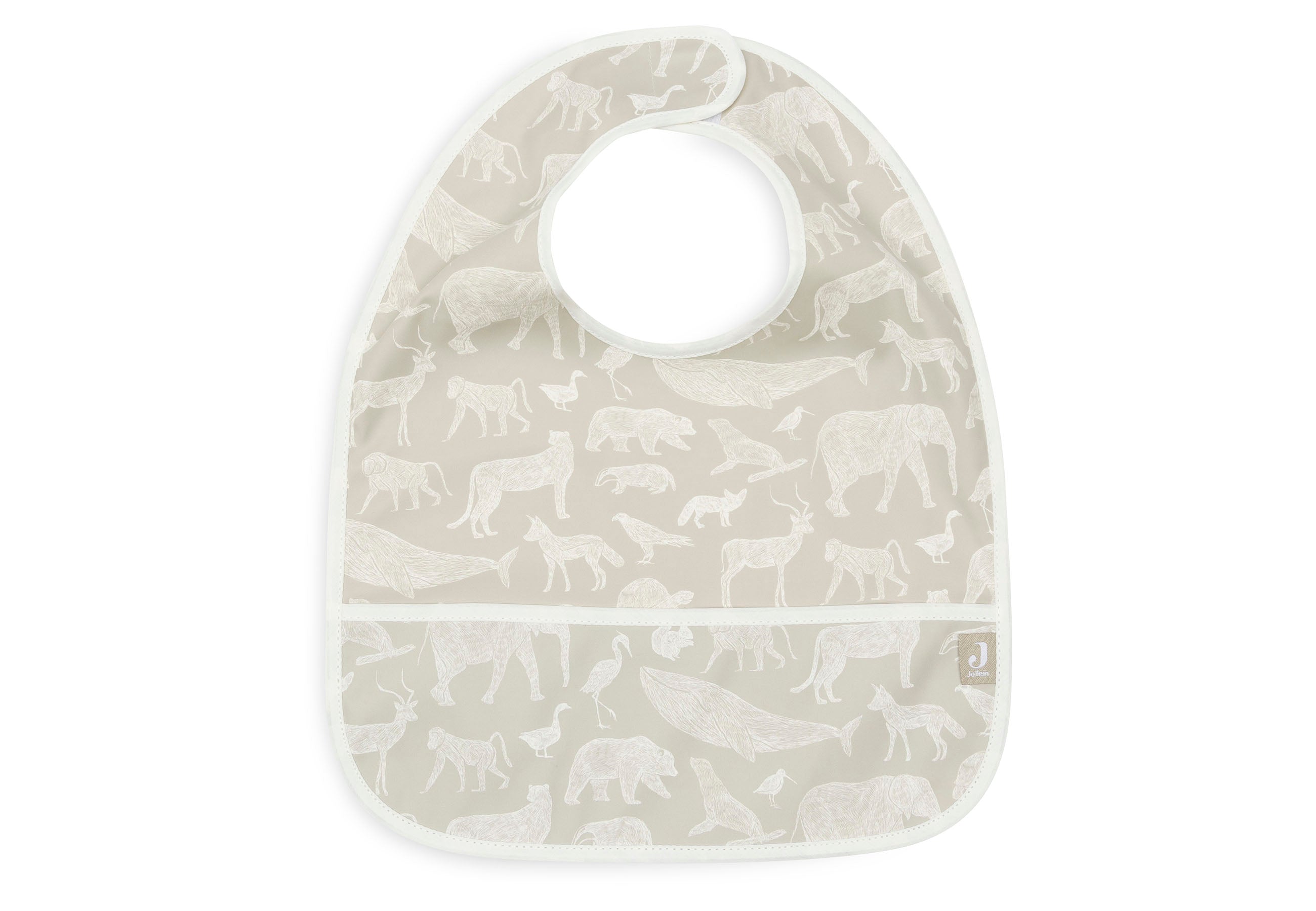 Lätzchen Wasserdicht Animals - Olive Green - 2 Stück