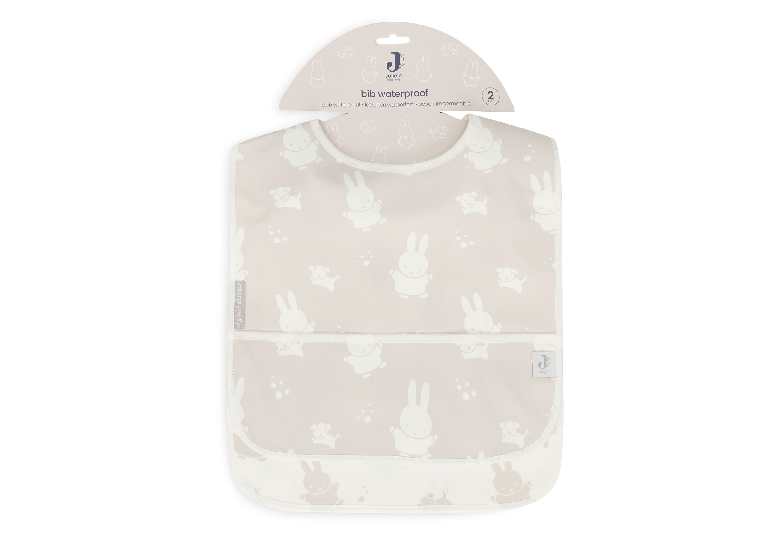 Lätzchen Wasserdicht Miffy & Snuffy - Nougat - 2 Stück