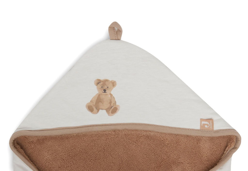 Einschlagdecke für Babyschale - Teddy Bear - BIO Baumwolle