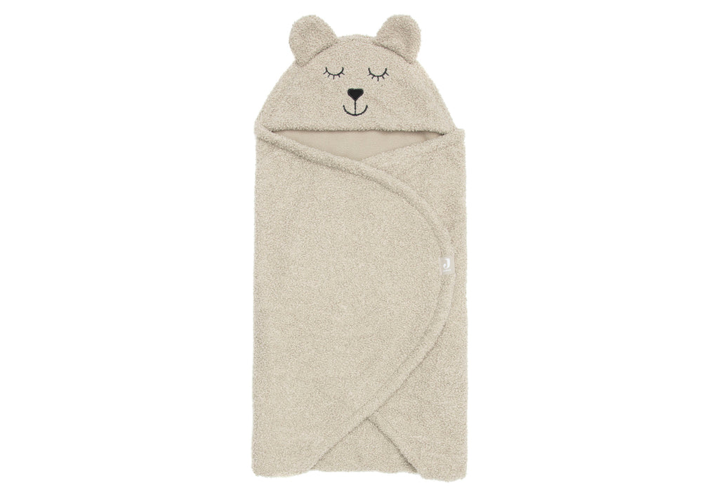 Einschlagdecke für Babyschale Bear Boucle - BIO Baumwolle