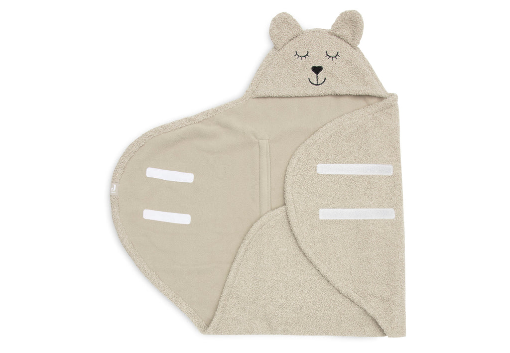 Einschlagdecke für Babyschale Bear Boucle - BIO Baumwolle