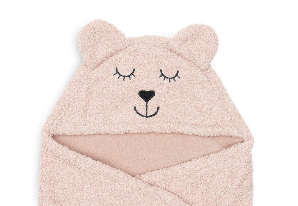 Einschlagdecke für Babyschale Bear Boucle - BIO Baumwolle