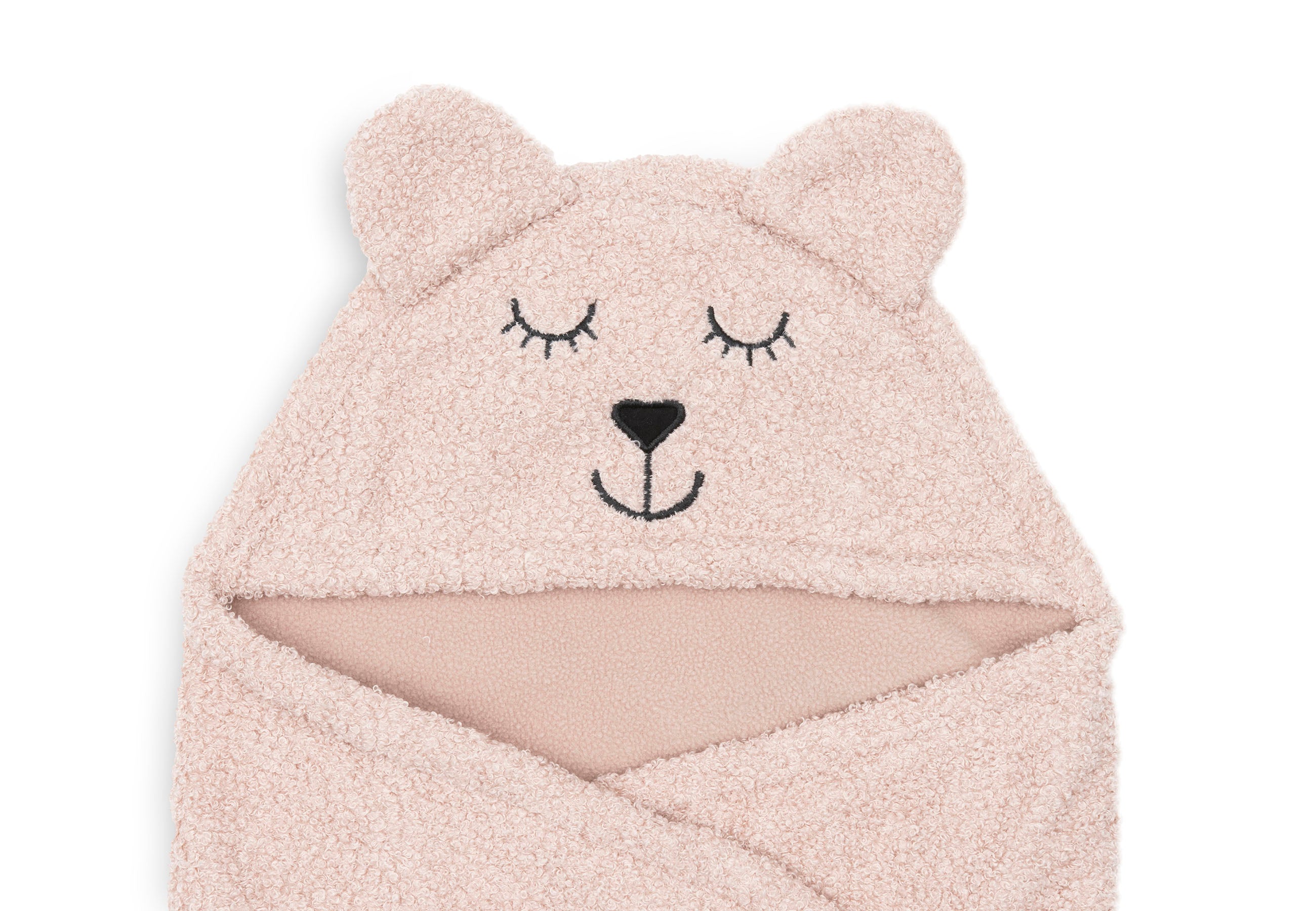 Einschlagdecke für Babyschale Bear Boucle - BIO Baumwolle