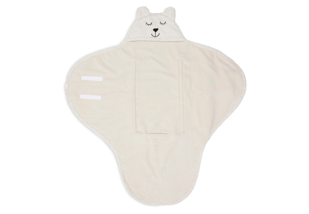 Einschlagdecke für Babyschale Bear Boucle - BIO Baumwolle