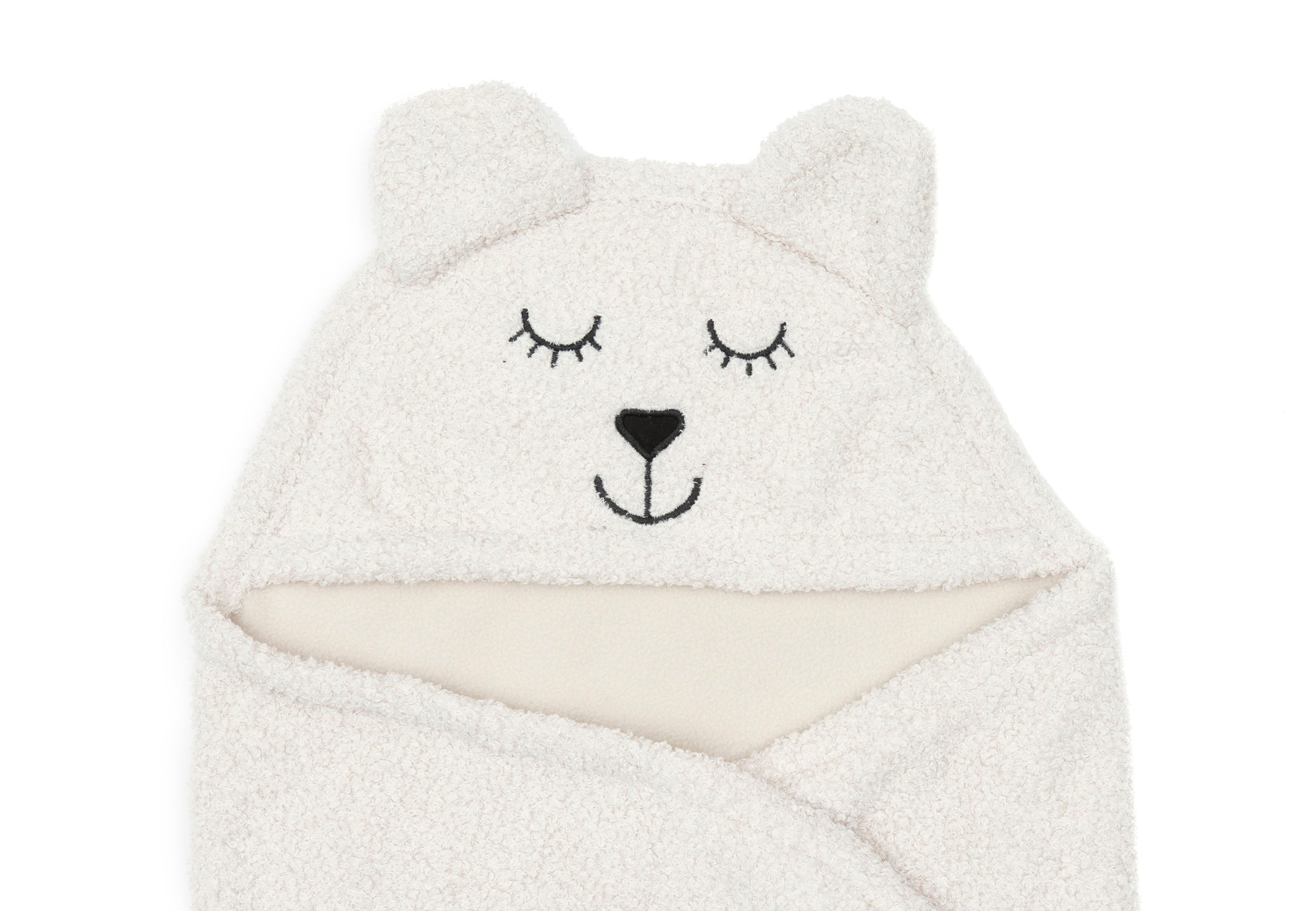 Einschlagdecke für Babyschale Bear Boucle - BIO Baumwolle