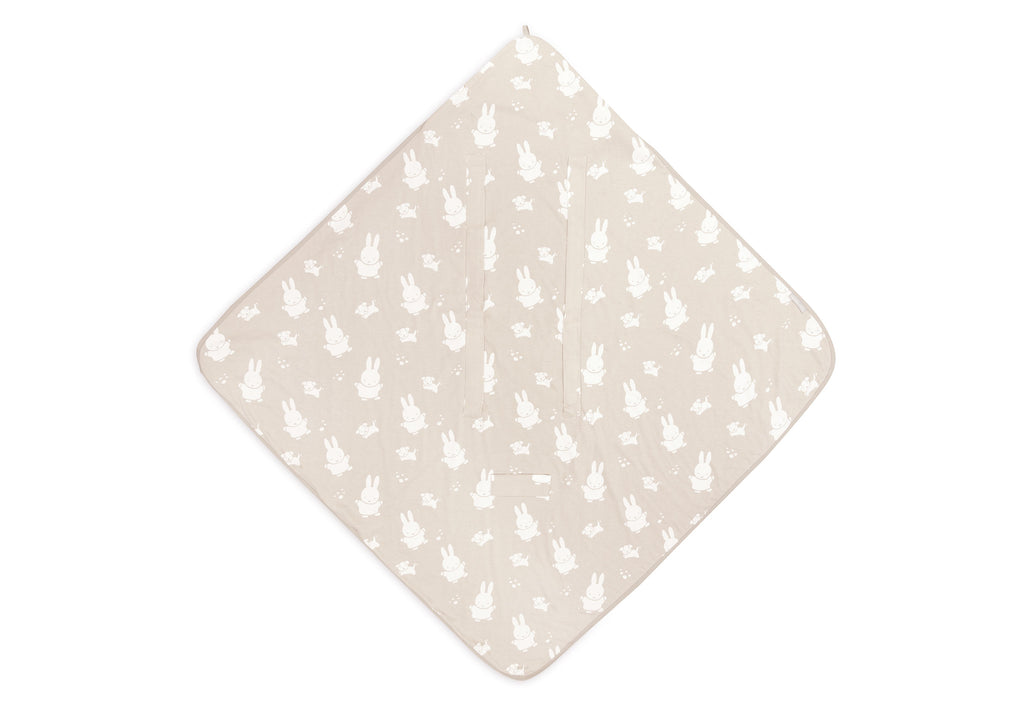 Einschlagdecke für Babyschale Miffy & Snuffy - Nougat