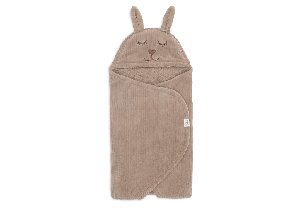 Einschlagdecke für Babyschale Bunny Cloudy Rib