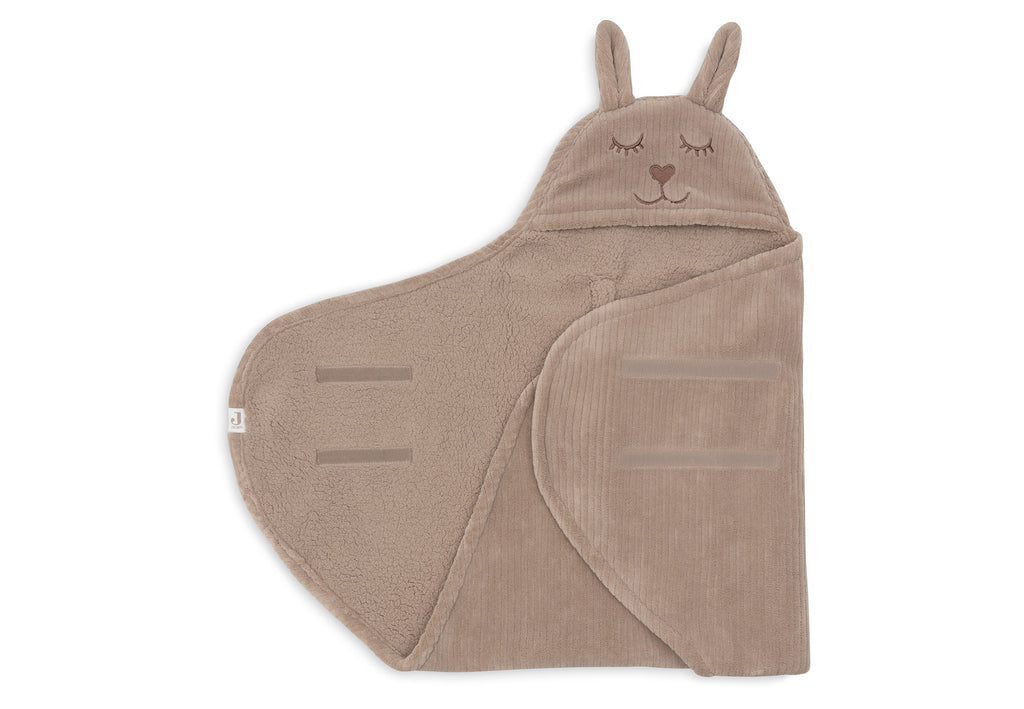 Einschlagdecke für Babyschale Bunny Cloudy Rib