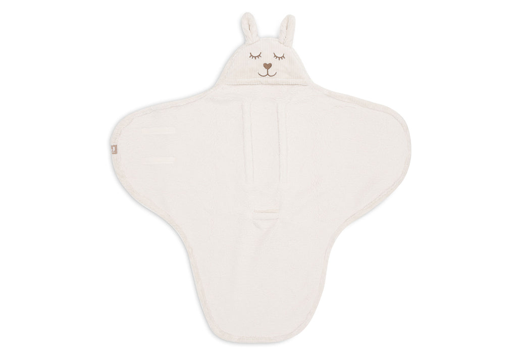 Einschlagdecke für Babyschale Bunny Cloudy Rib