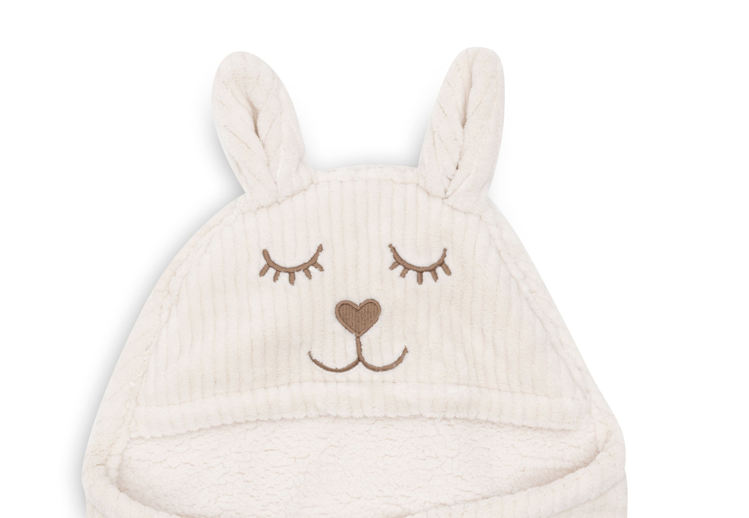 Einschlagdecke für Babyschale Bunny Cloudy Rib