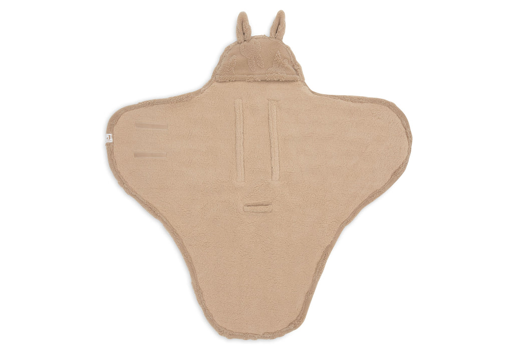 Einschlagdecke für Babyschale Miffy Jacquard Teddy - Biscuit