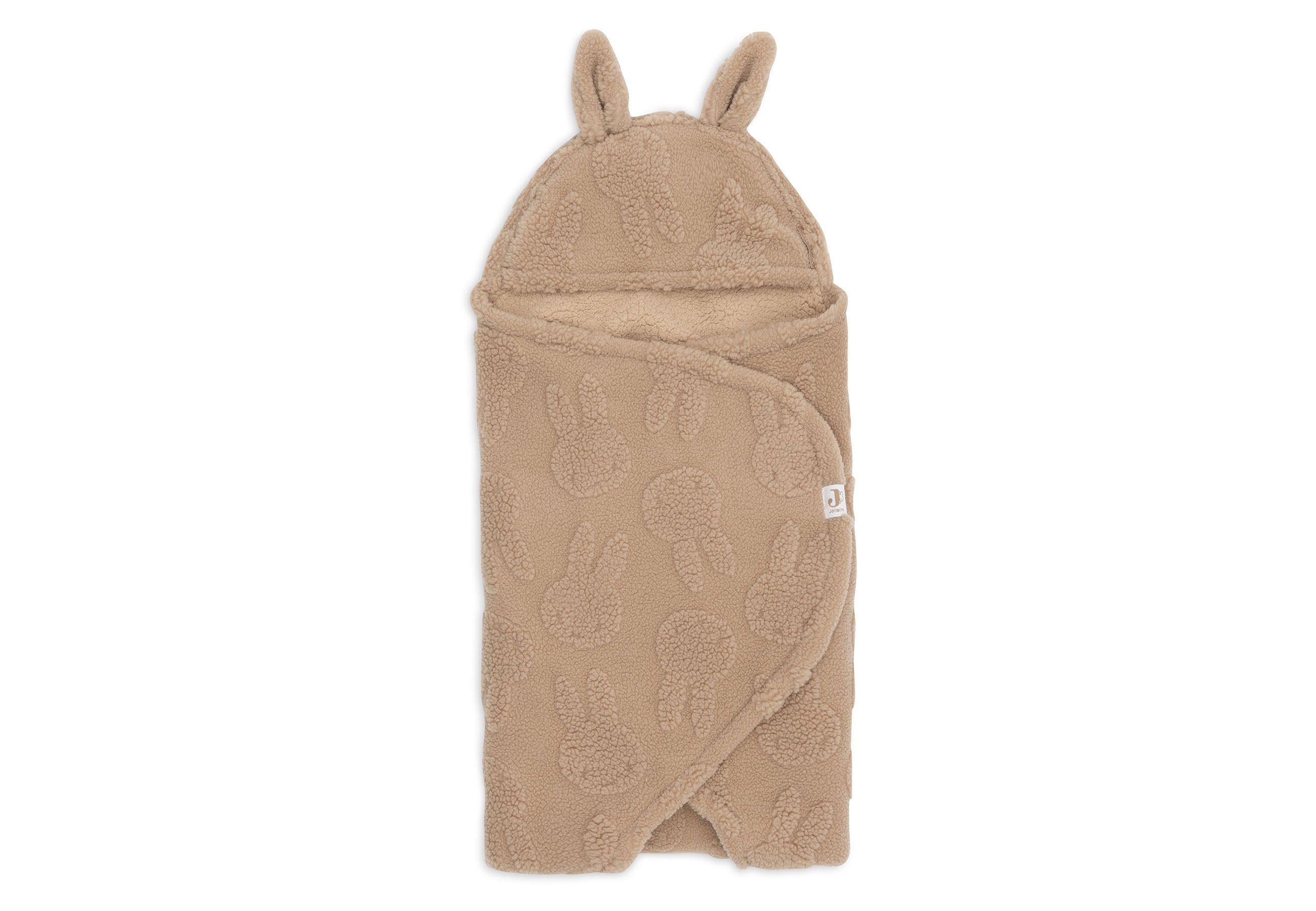 Einschlagdecke für Babyschale Miffy Jacquard Teddy - Biscuit