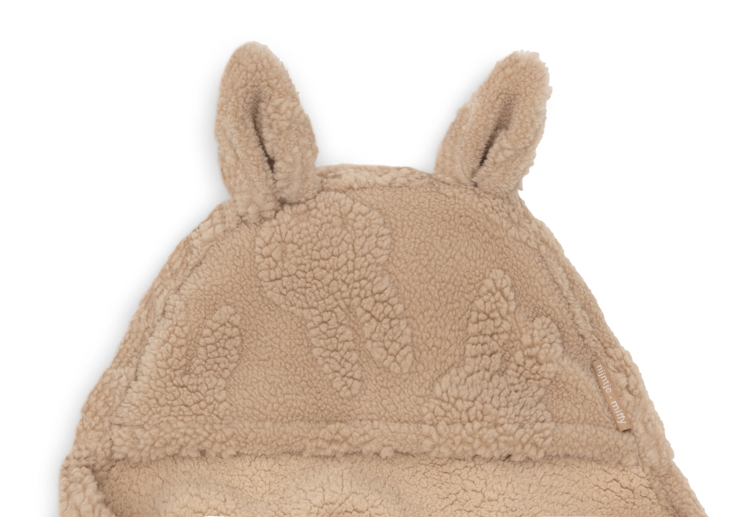 Einschlagdecke für Babyschale Miffy Jacquard Teddy - Biscuit