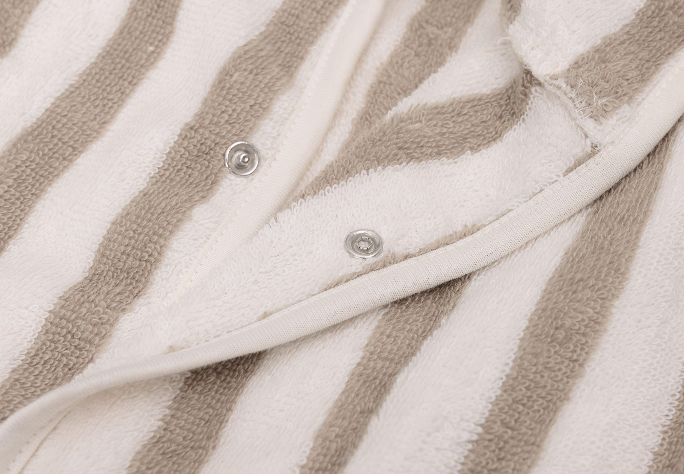 Bademantel Stripe Frottee - GOTS