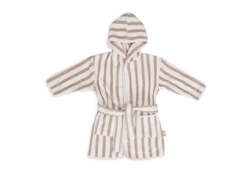 Bademantel Stripe Frottee - GOTS - Kuschelkind