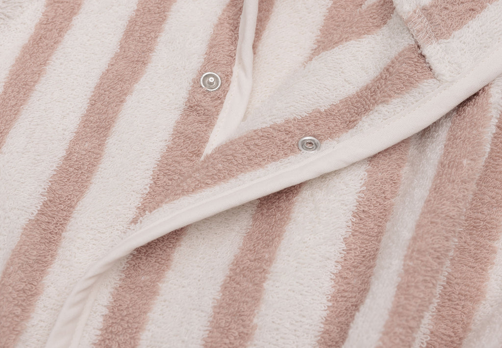 Bademantel Stripe Frottee - GOTS