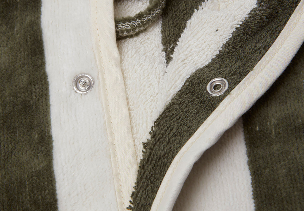 Bademantel Stripe Frottee - GOTS