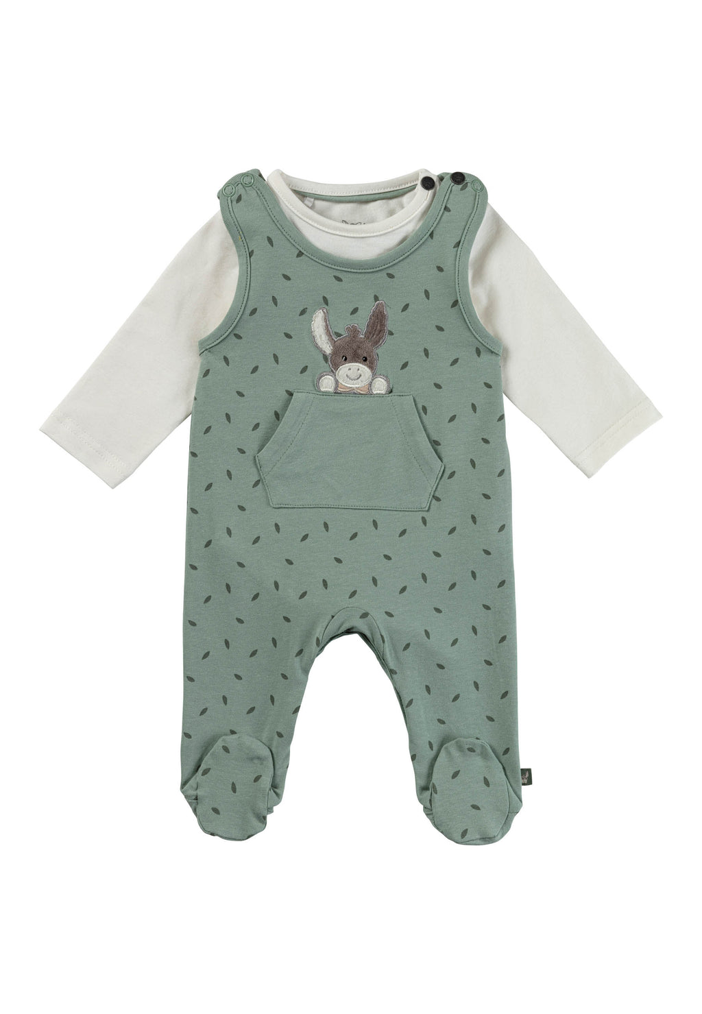 Strampler Set Blätter