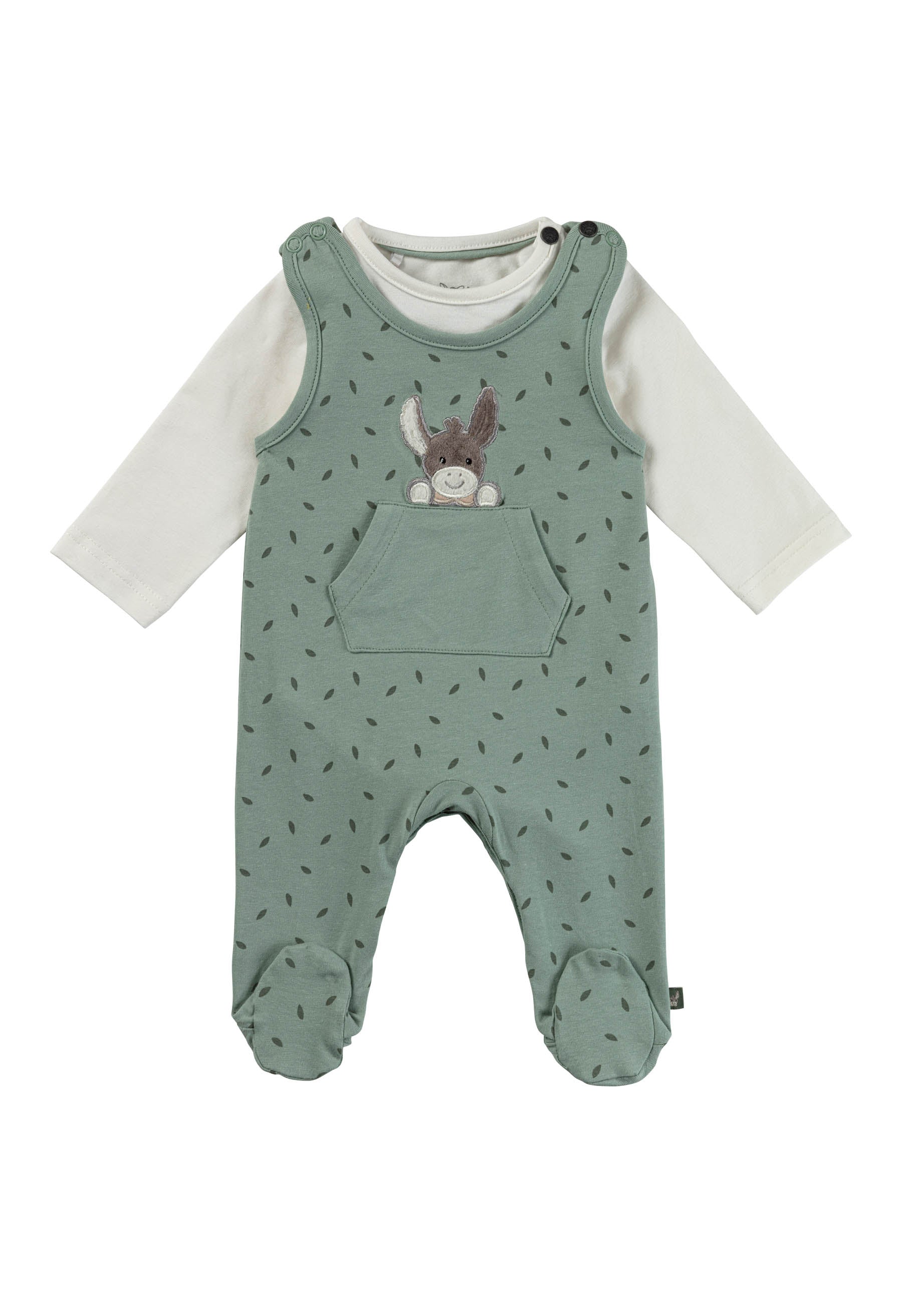 Strampler Set Blätter