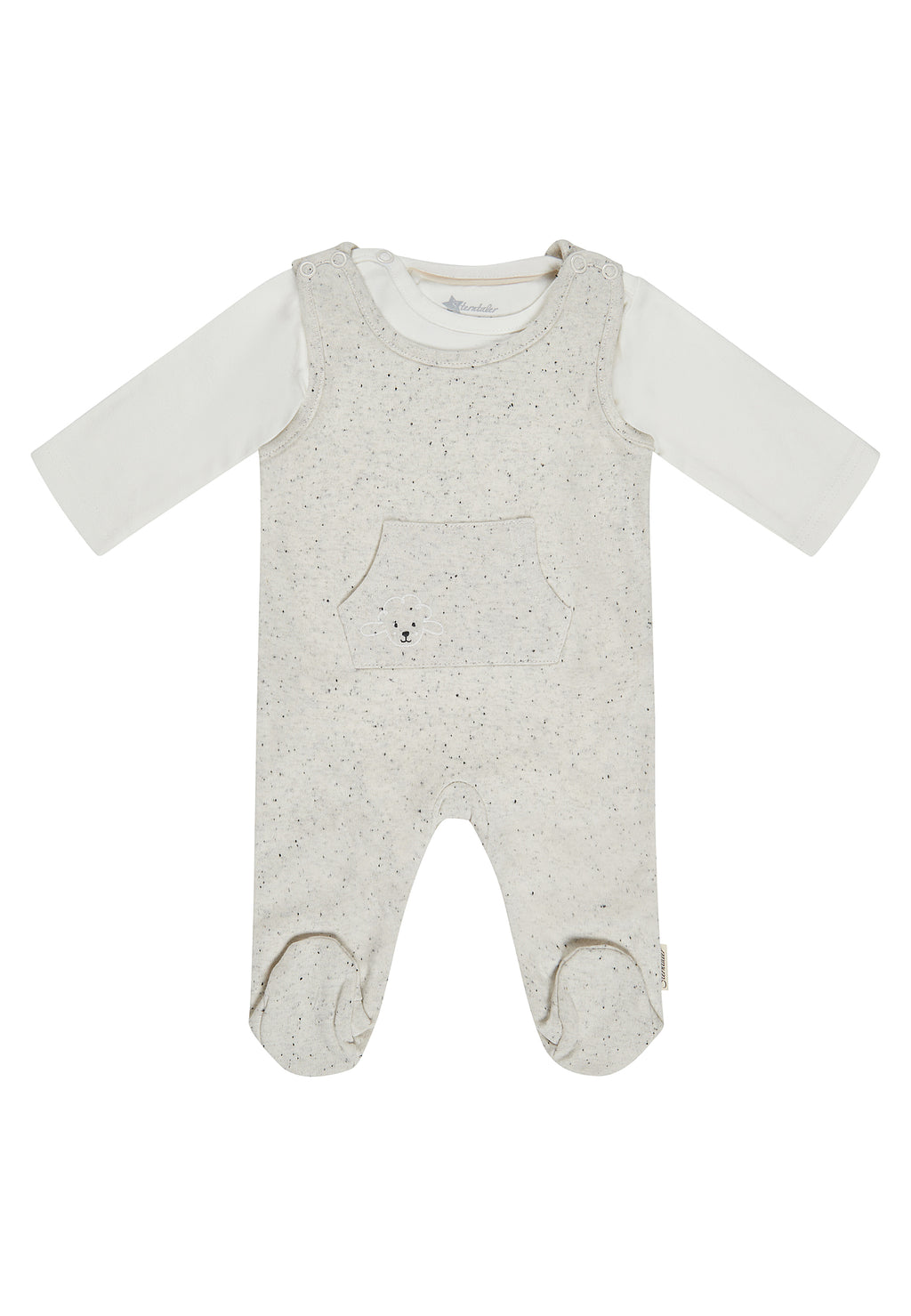 Strampler Set gesprenkelt
