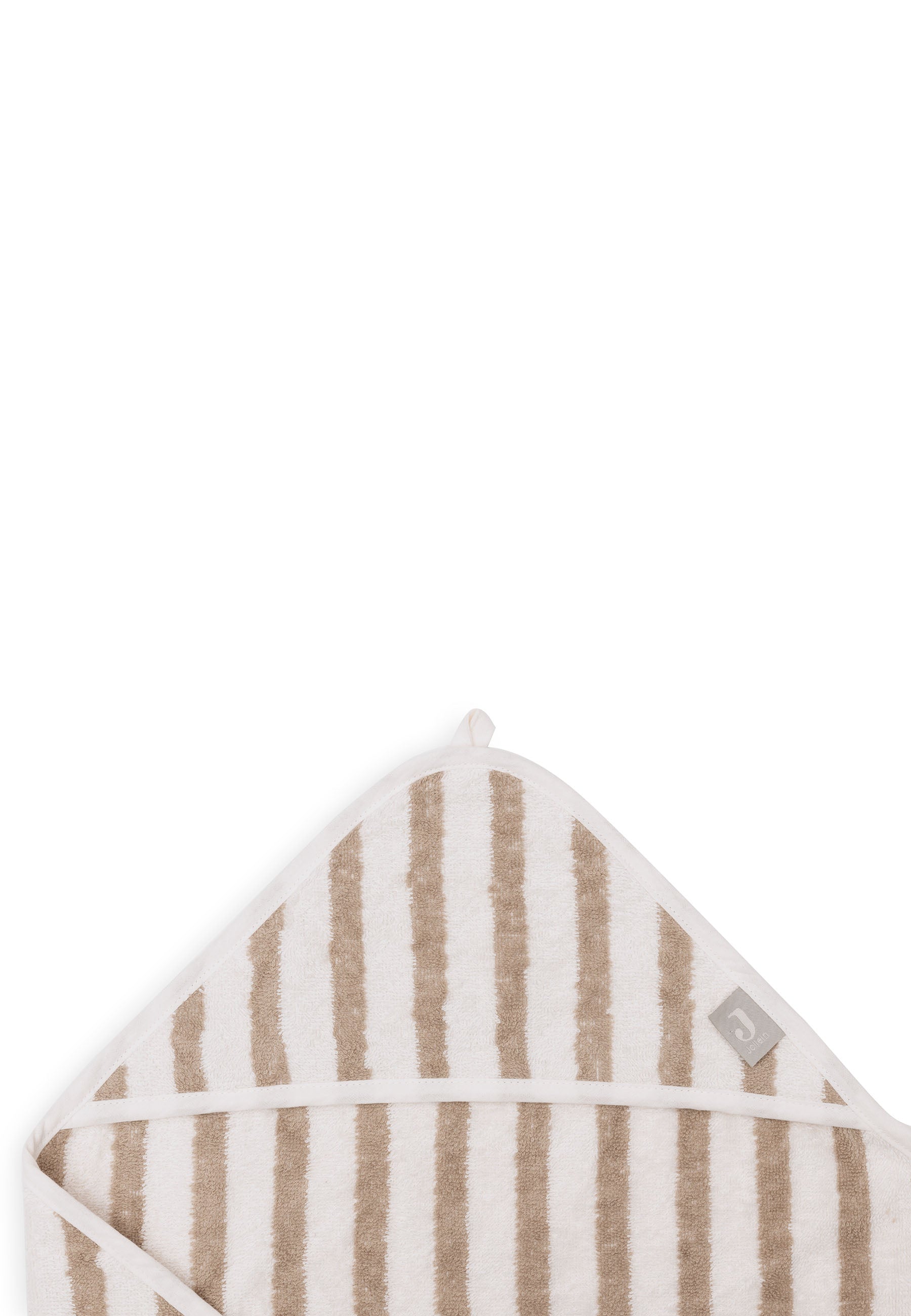Kapuzenhandtuch 75x75cm Stripe Terry - Olive Green - GOTS