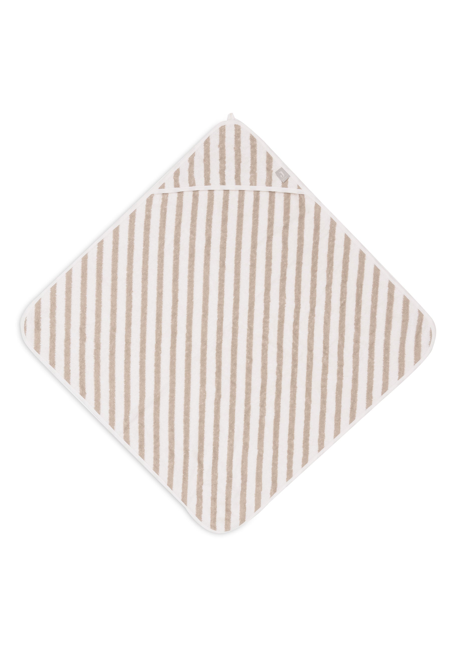 Kapuzenhandtuch 75x75cm Stripe Terry - Olive Green - GOTS