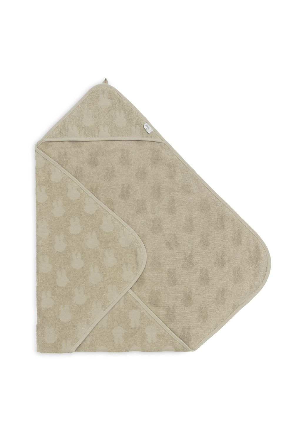 Kapuzenhandtuch Frottee 75x75cm Miffy Jacquard - Olive Green