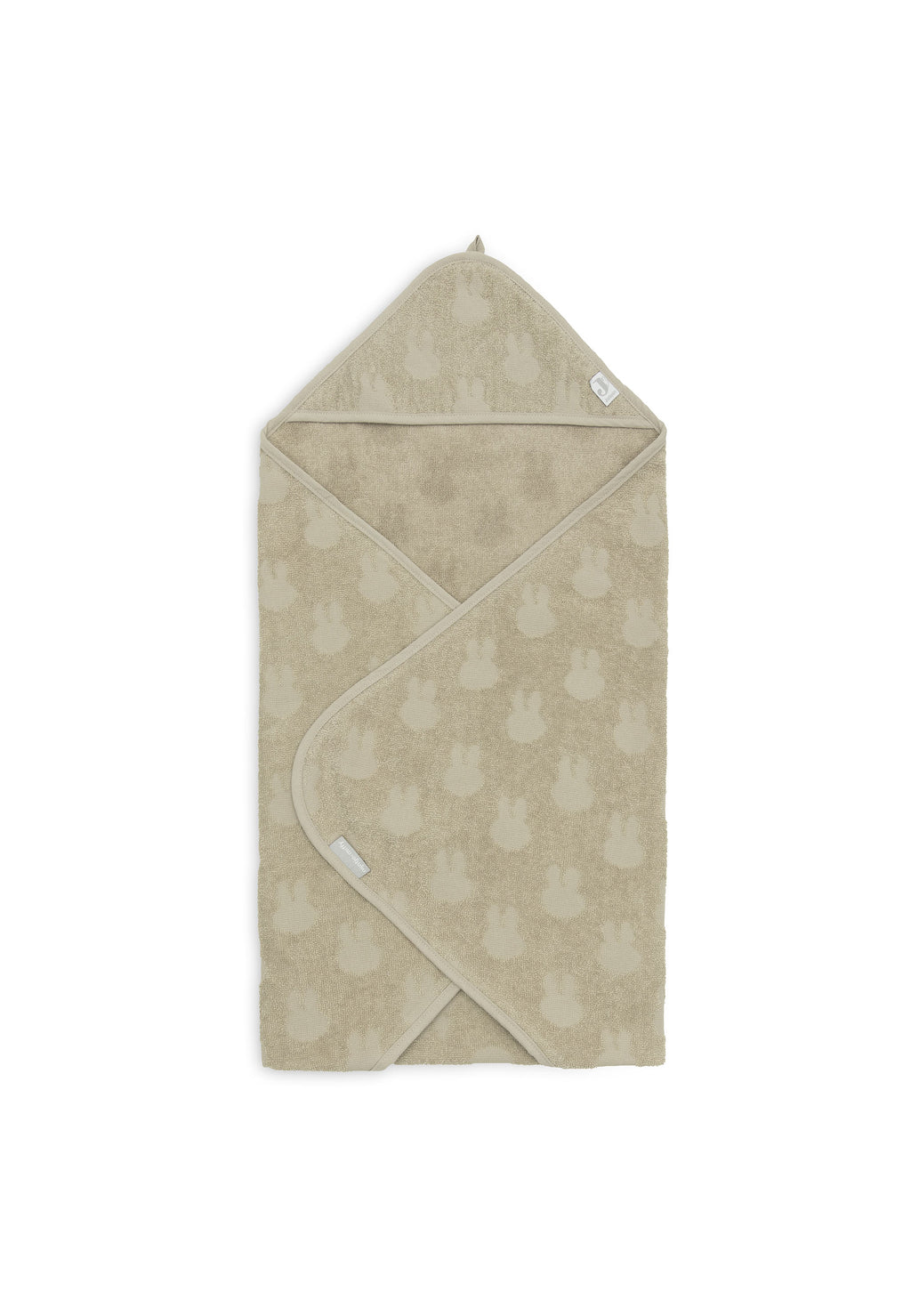 Kapuzenhandtuch Frottee 75x75cm Miffy Jacquard - Olive Green