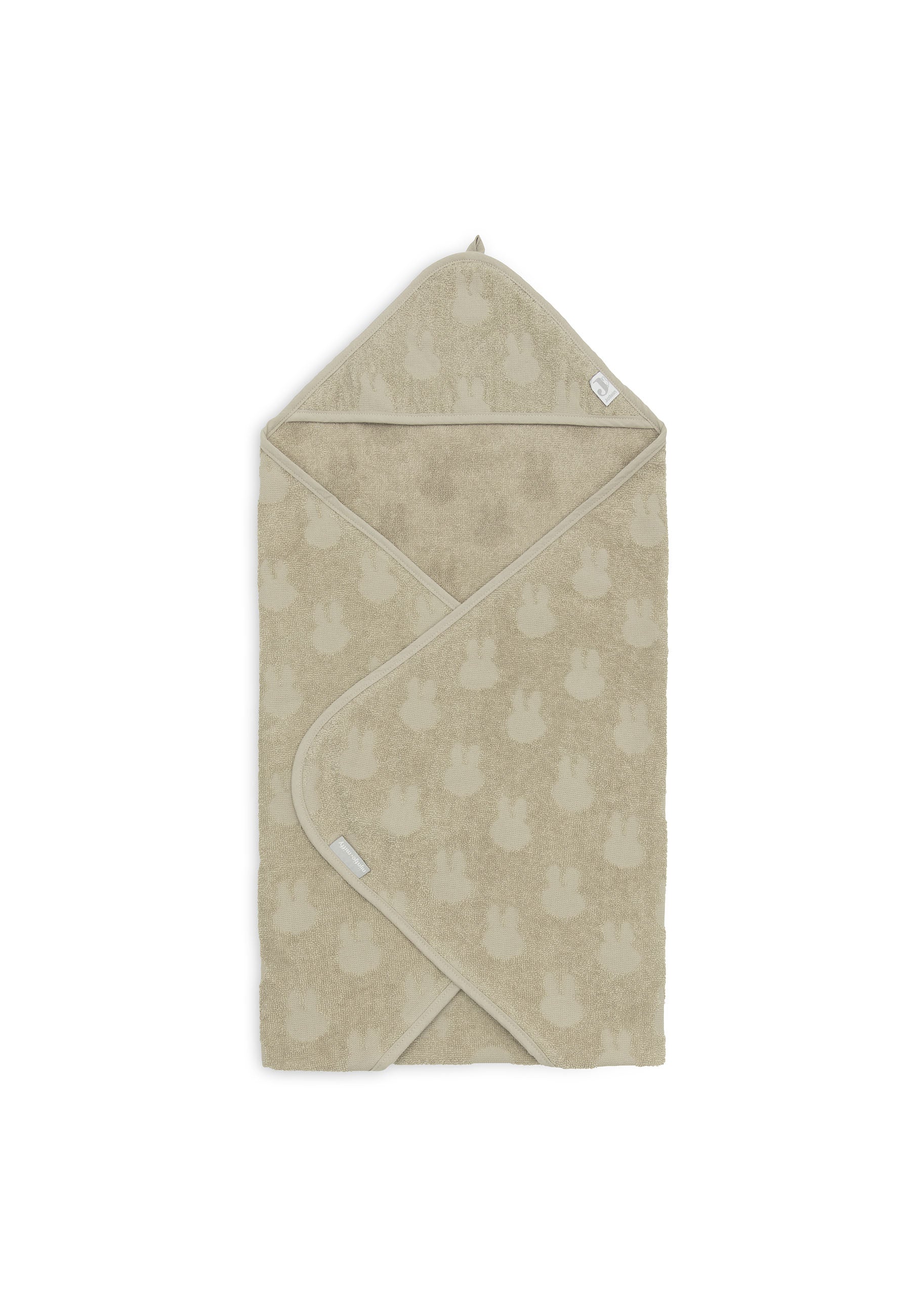 Kapuzenhandtuch Frottee 75x75cm Miffy Jacquard - Olive Green