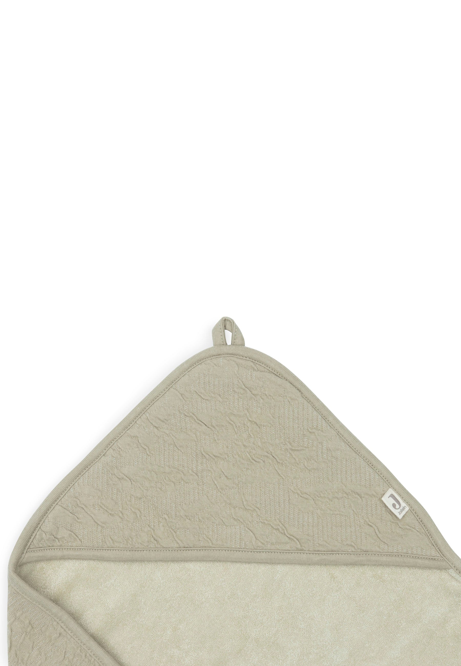 Kapuzenhandtuch 75x75cm Soft Waves - Olive Green