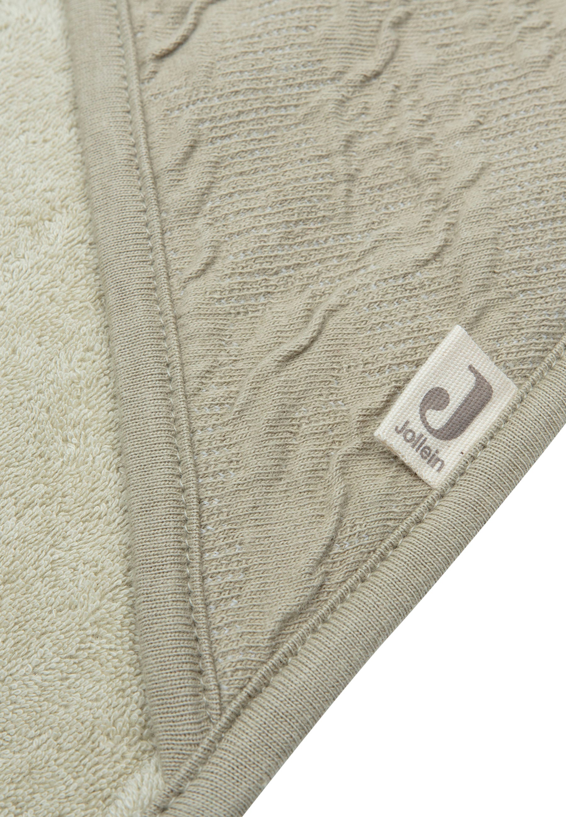 Kapuzenhandtuch 75x75cm Soft Waves - Olive Green