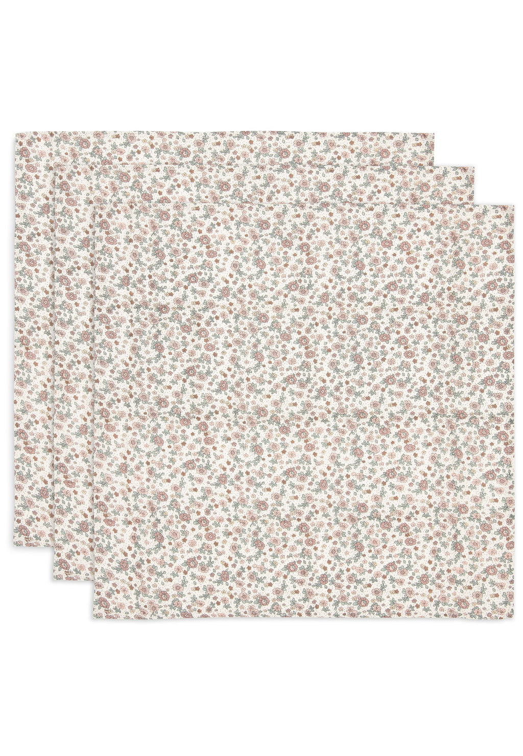 Spucktuch Hydrophil 70x70cm - Retro Flowers - 3 Stück