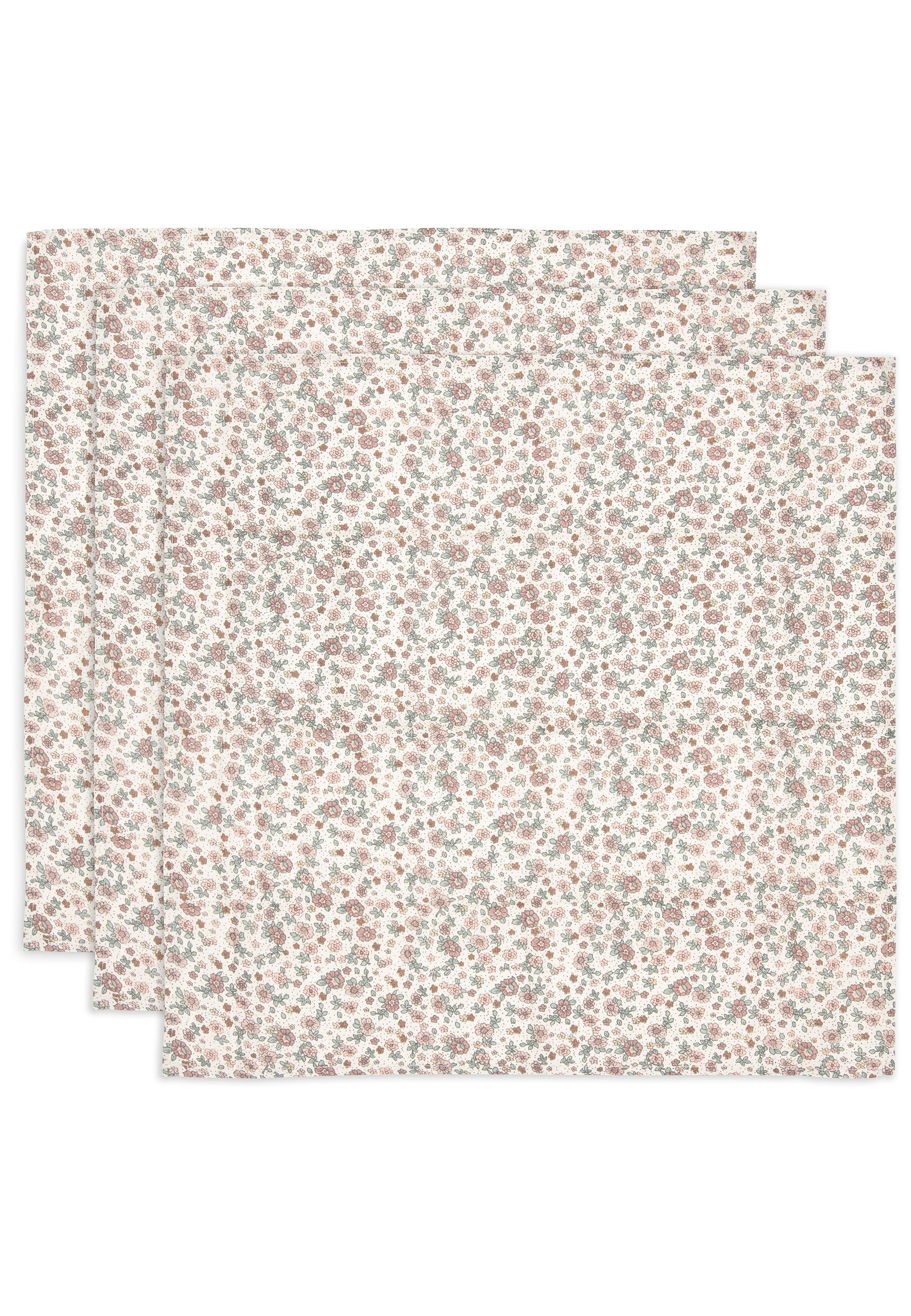 Spucktuch Hydrophil 70x70cm - Retro Flowers - 3 Stück