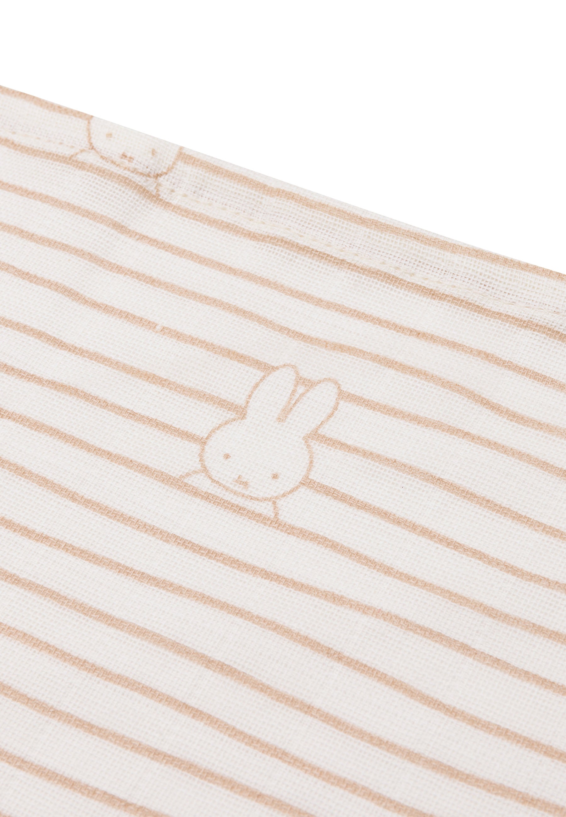 Spucktuch Hydrophil 70x70cm Miffy Stripe -  3 Stück