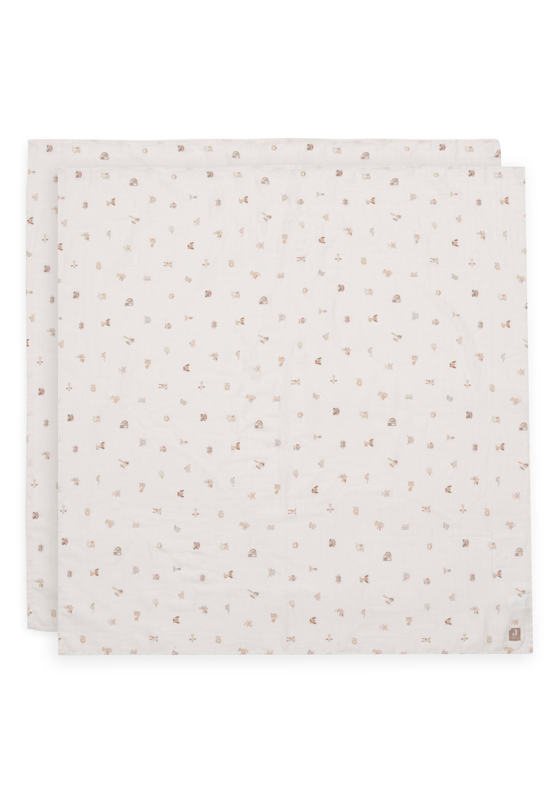Mullwindeln Hydrophil 115x115cm - Animal Friends - 2 Stück