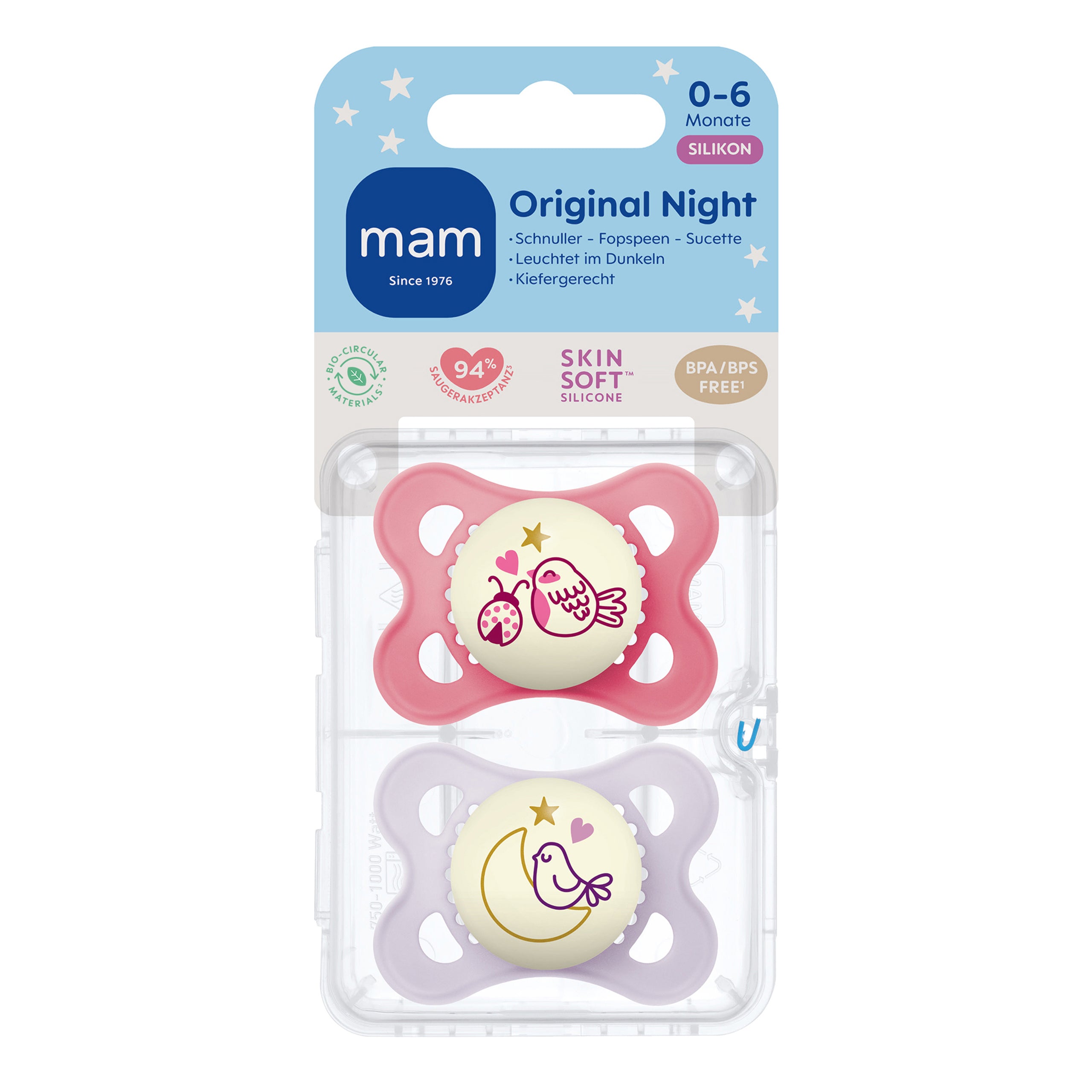 MAM Original Night Silikon 0-6 lilac