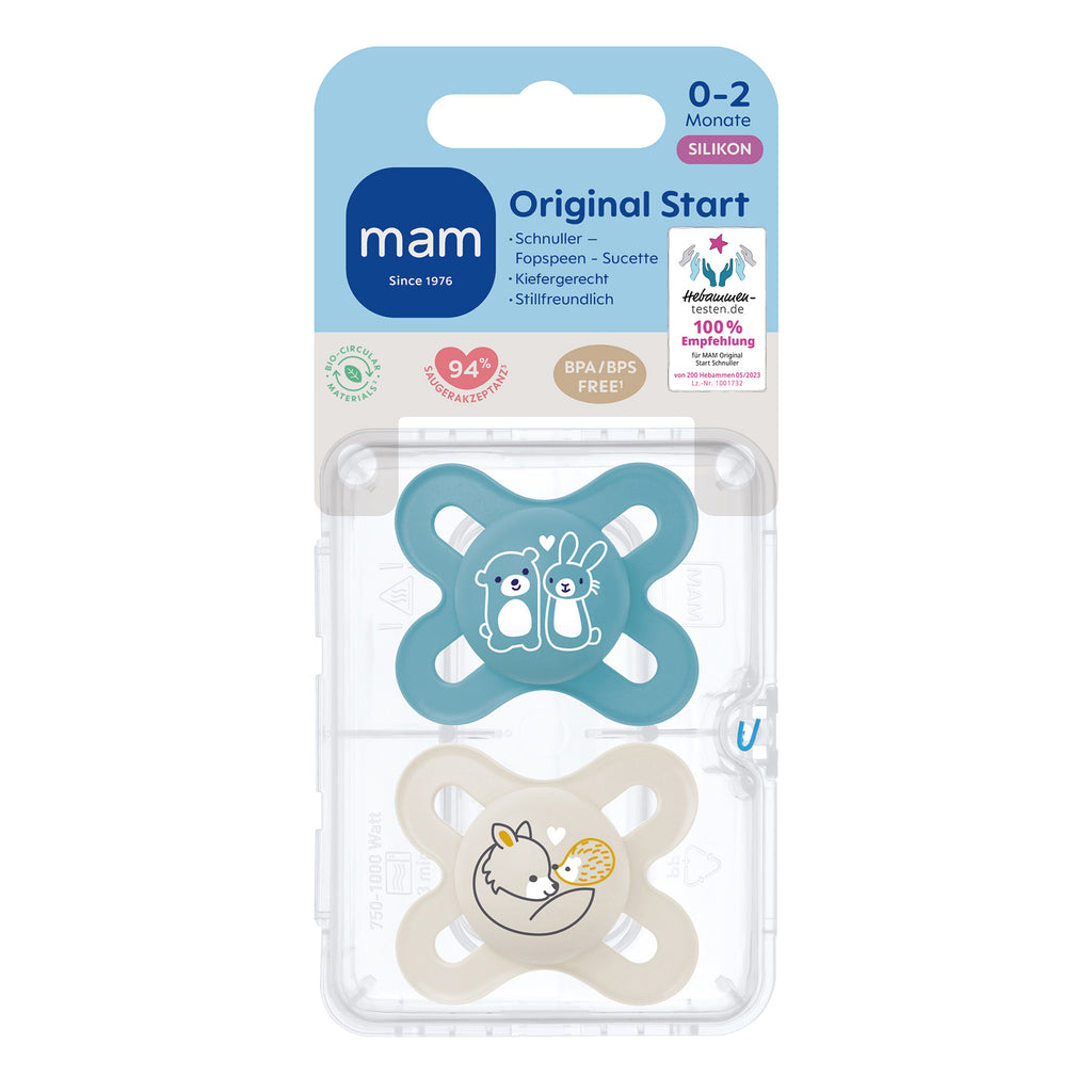 MAM Original Start Silikon 0-2 blue