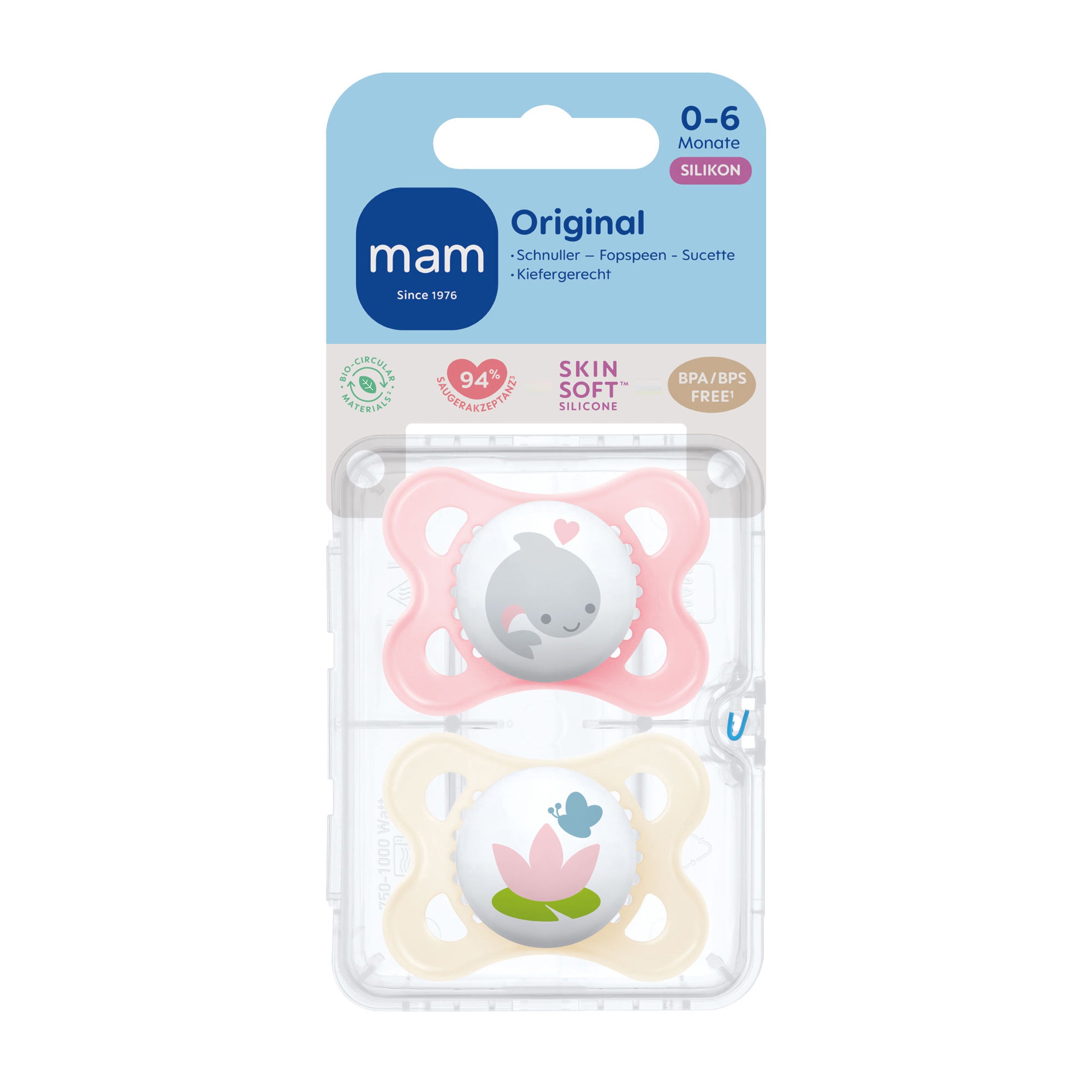 MAM Original Silikon 0-6 rose