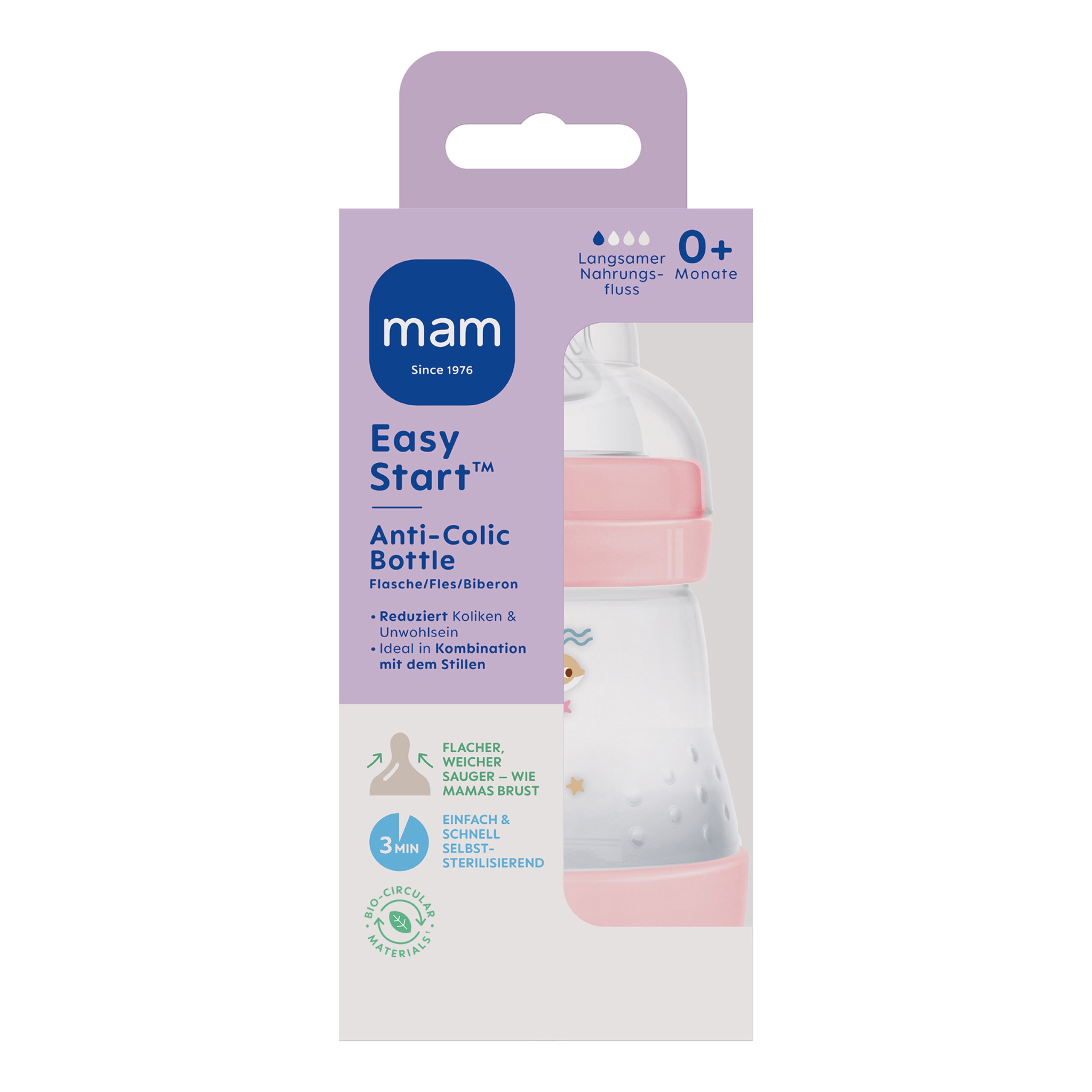 MAM Easy Start Anti-Colic 160 rose
