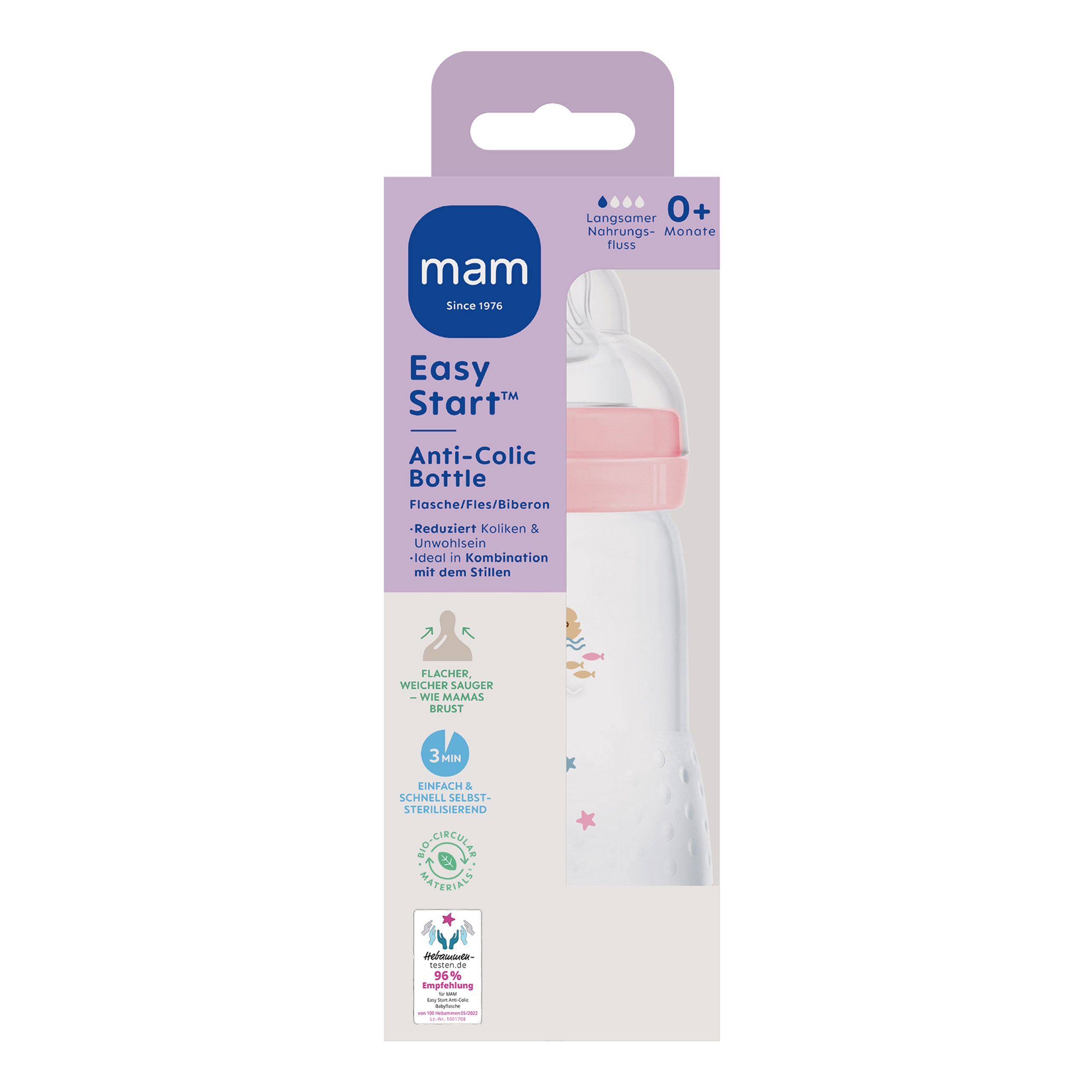 MAM Easy Start Anti-Colic 260 rose