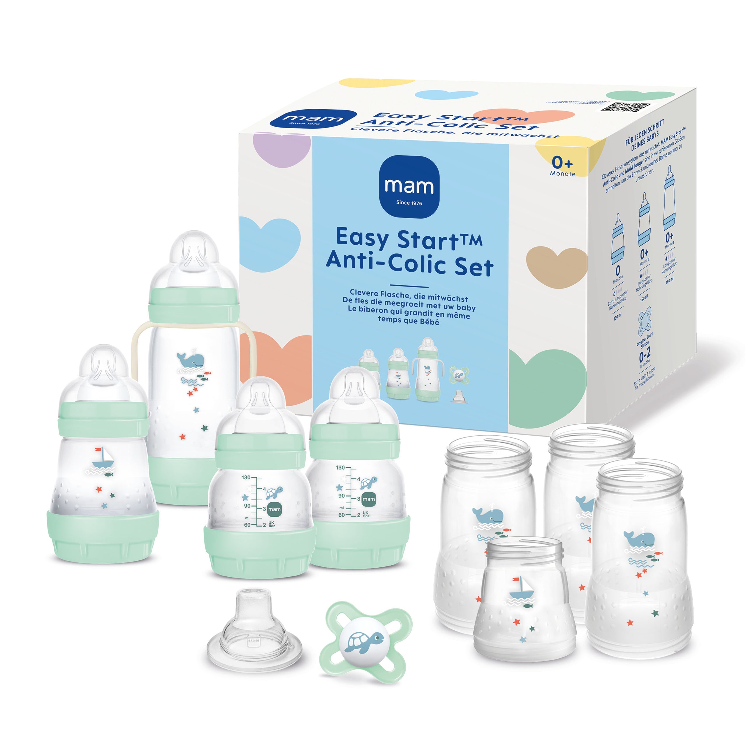 MAM Easy Start Anti-Colic Geschenk-Set 5tlg. Mint